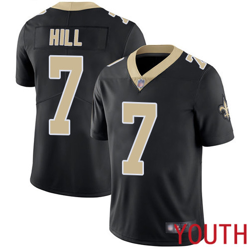 New Orleans Saints Limited Black Youth Taysom Hill Home Jersey NFL Football 7 Vapor Untouchable Jersey
